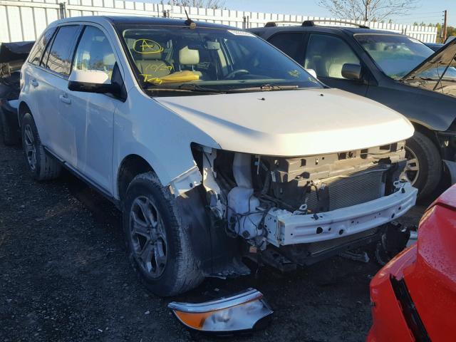 2FMDK4JC2DBA24196 - 2013 FORD EDGE SEL WHITE photo 1