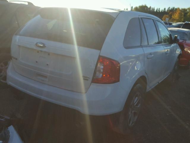 2FMDK4JC2DBA24196 - 2013 FORD EDGE SEL WHITE photo 4