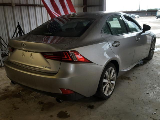 JTHBF1D20E5039138 - 2014 LEXUS IS 250 SILVER photo 4