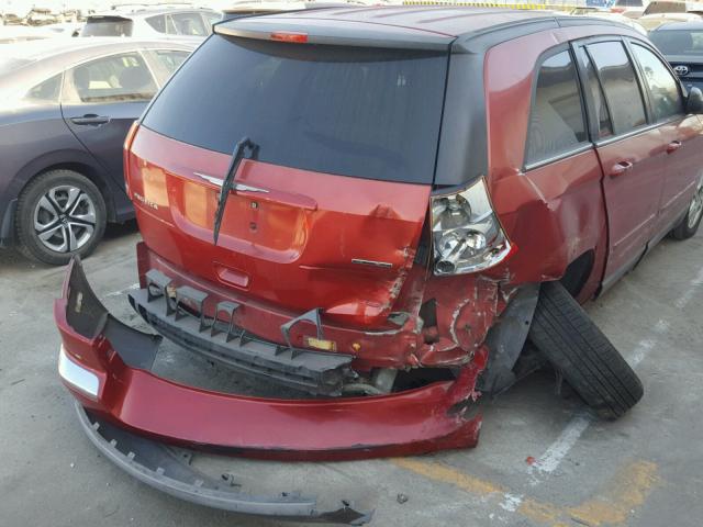 2C8GF68424R549314 - 2004 CHRYSLER PACIFICA BURGUNDY photo 9