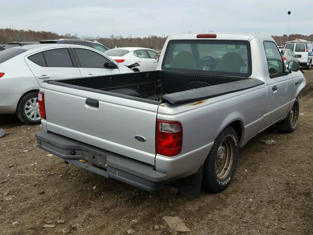 1FTYR10D52PA54647 - 2002 FORD RANGER SILVER photo 4