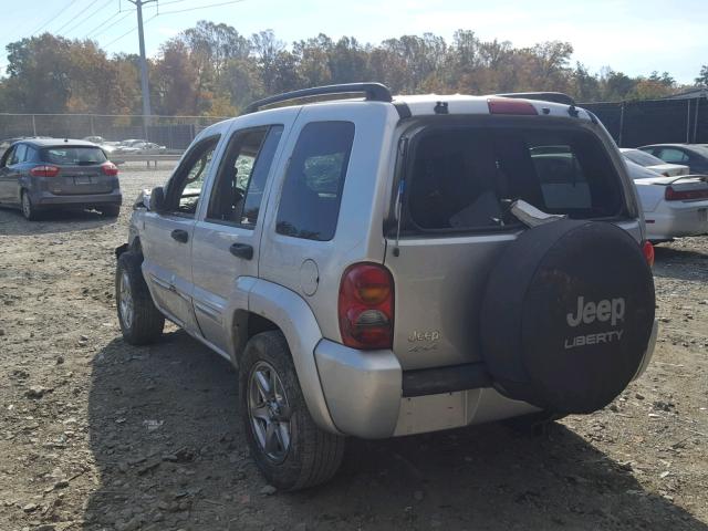 1J8GL58K54W217838 - 2004 JEEP LIBERTY LI SILVER photo 3