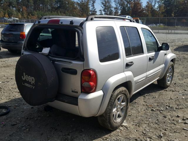 1J8GL58K54W217838 - 2004 JEEP LIBERTY LI SILVER photo 4