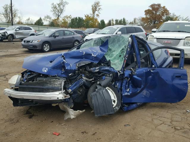 JHMZE137X2T000448 - 2002 HONDA INSIGHT BLUE photo 2