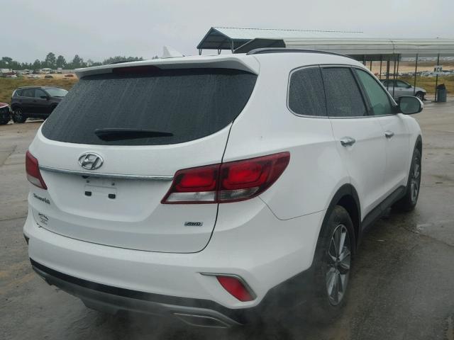 KM8SMDHF7HU215386 - 2017 HYUNDAI SANTA FE S WHITE photo 4