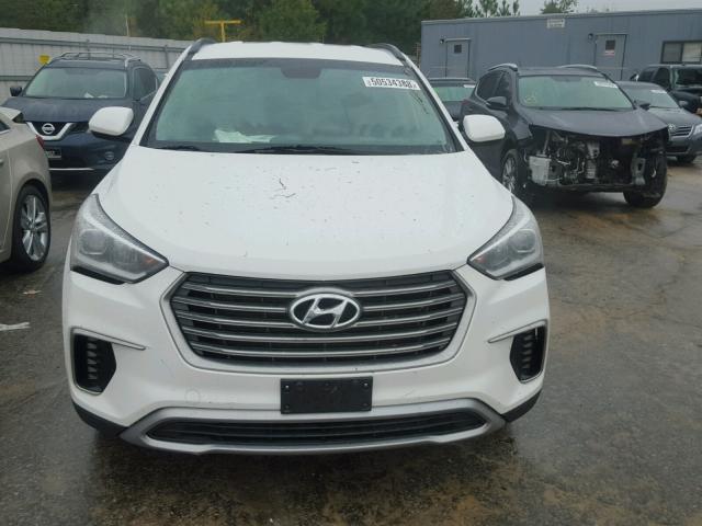 KM8SMDHF7HU215386 - 2017 HYUNDAI SANTA FE S WHITE photo 9