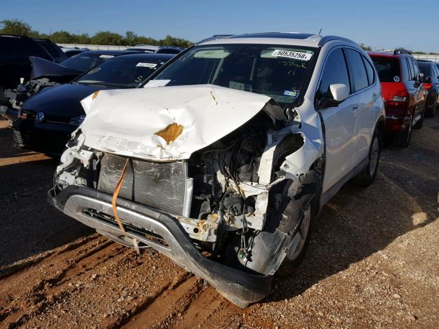 5J6RM3H79FL016634 - 2015 HONDA CR-V EXL WHITE photo 2