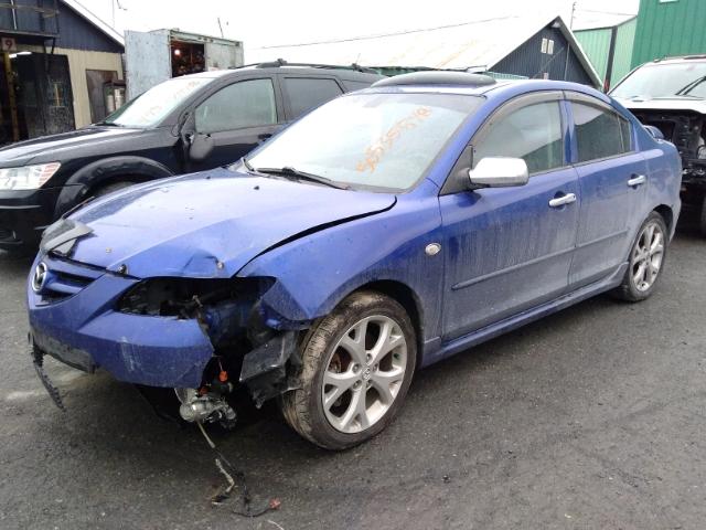 JM1BK323381172136 - 2008 MAZDA 3 S BLUE photo 2