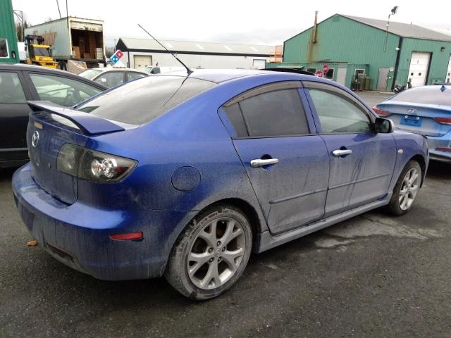 JM1BK323381172136 - 2008 MAZDA 3 S BLUE photo 4