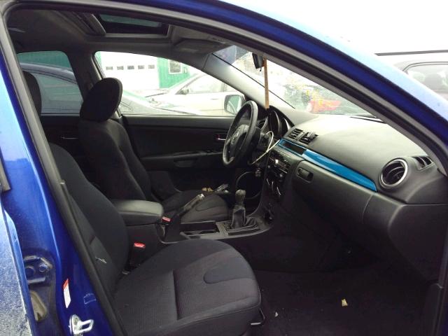 JM1BK323381172136 - 2008 MAZDA 3 S BLUE photo 5