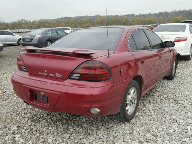 1G2NE52F55M240915 - 2005 PONTIAC GRAND AM S BURGUNDY photo 4