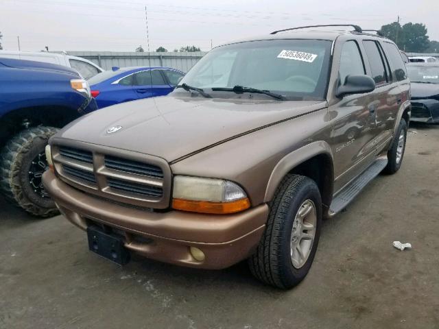 1B4HR28N11F560884 - 2001 DODGE DURANGO TAN photo 2