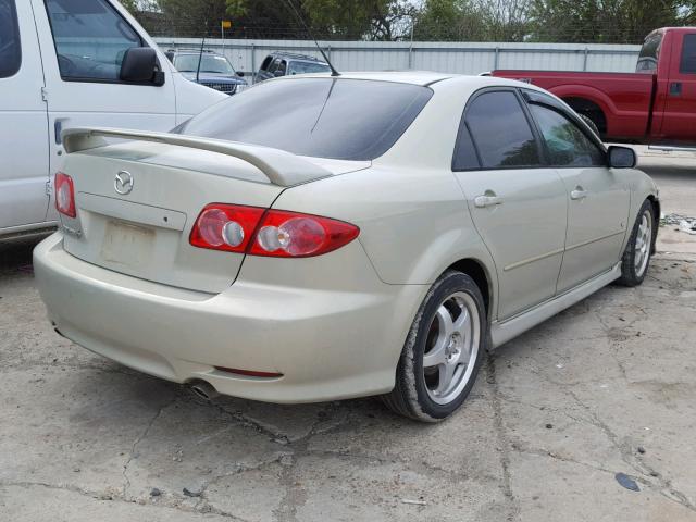 1YVFP80D845N58785 - 2004 MAZDA 6 S BEIGE photo 4