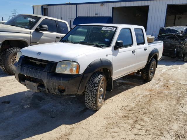 1N6ED27T52C386144 - 2002 NISSAN FRONTIER C WHITE photo 2