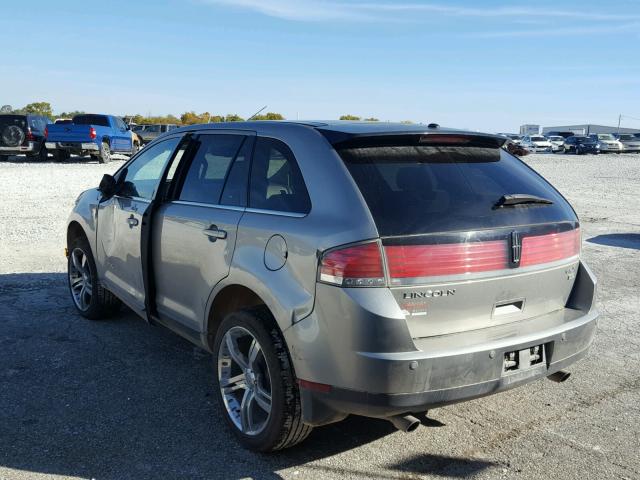 2LMDU88CX8BJ32194 - 2008 LINCOLN MKX GOLD photo 3