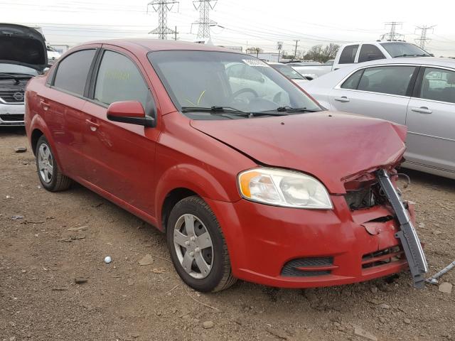 KL1TD5DE9AB119375 - 2010 CHEVROLET AVEO LS RED photo 1