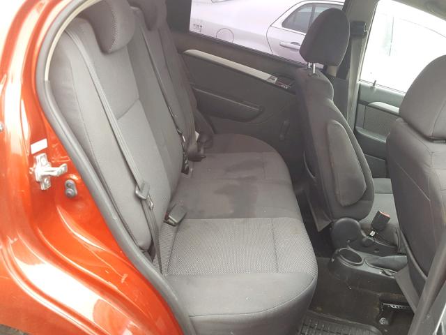 KL1TD5DE9AB119375 - 2010 CHEVROLET AVEO LS RED photo 6