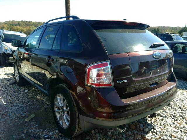 2FMDK3JC6ABA78395 - 2010 FORD EDGE SEL MAROON photo 3