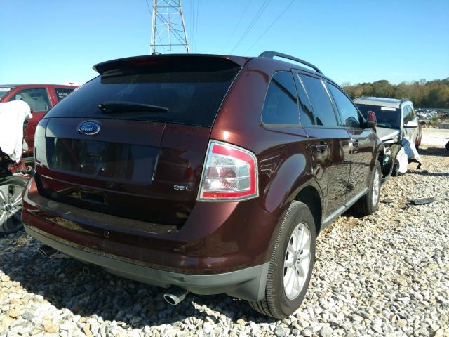 2FMDK3JC6ABA78395 - 2010 FORD EDGE SEL MAROON photo 4