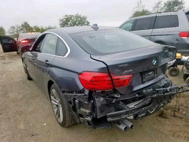 WBA4C9C53GG138635 - 2016 BMW 428 XI GRAY photo 3