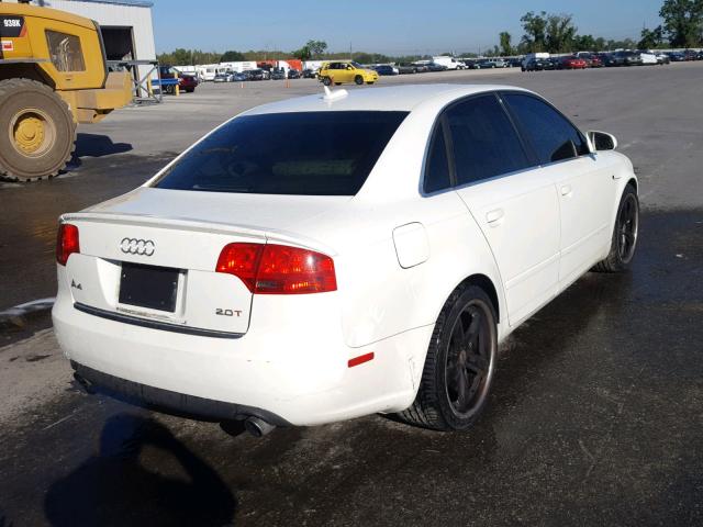 WAUAF68E85A456459 - 2005 AUDI A4 2.0T WHITE photo 4