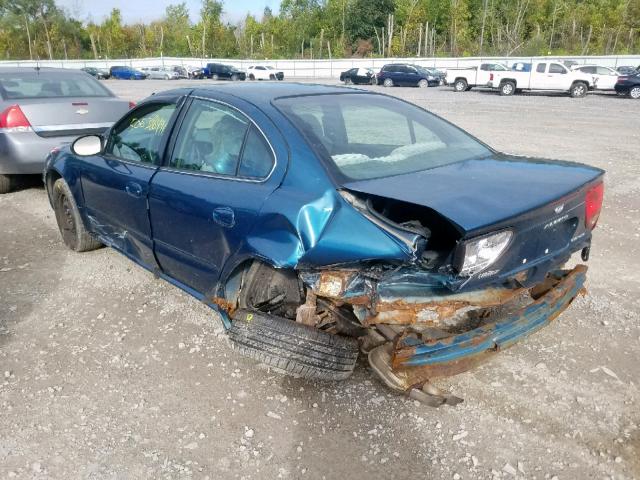 1G3NL52F93C294108 - 2003 OLDSMOBILE ALERO GL BLUE photo 3