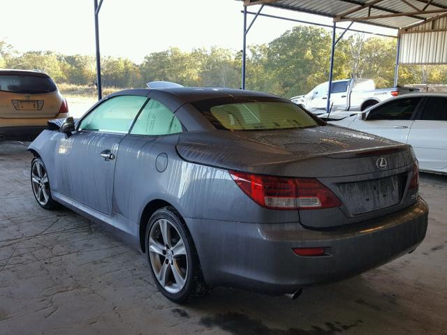 JTHFF2C22C2526736 - 2012 LEXUS IS 250 GRAY photo 3