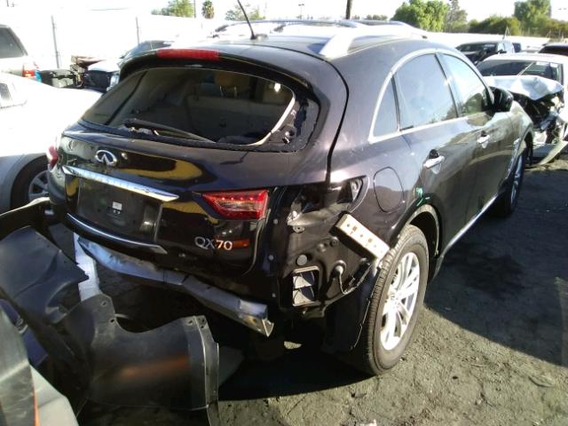 JN8CS1MU0EM451668 - 2014 INFINITI QX70 BLACK photo 4