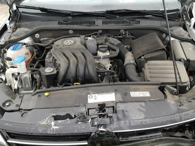 3VW2K7AJ0FM330257 - 2015 VOLKSWAGEN JETTA BASE Արծաթագույն լուսանկար 7