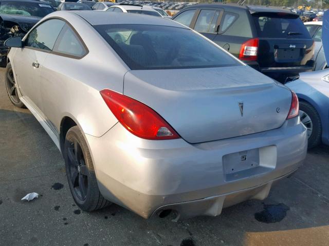 1G2ZH17N384241518 - 2008 PONTIAC G6 GT SILVER photo 3