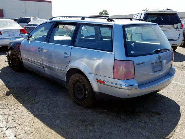 WVWND63B23E166716 - 2003 VOLKSWAGEN PASSAT GL SILVER photo 3