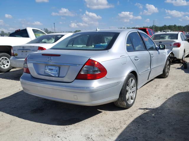 WDBUF56X48B260868 - 2008 MERCEDES-BENZ E 350 SILVER photo 4