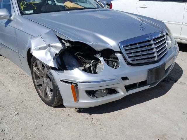 WDBUF56X48B260868 - 2008 MERCEDES-BENZ E 350 SILVER photo 9