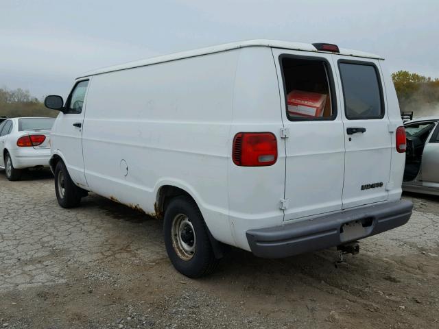 2B7HB11X2WK145594 - 1998 DODGE RAM VAN B1 WHITE photo 3