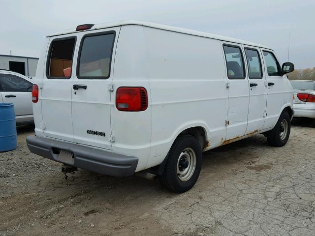 2B7HB11X2WK145594 - 1998 DODGE RAM VAN B1 WHITE photo 4