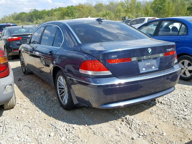 WBAGN63514DS55780 - 2004 BMW 745 LI BLUE photo 3