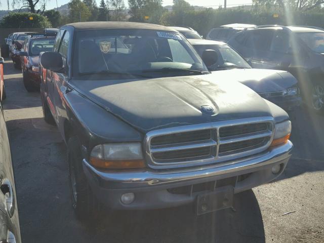 1B7GL22Y5WS599656 - 1998 DODGE DAKOTA GREEN photo 1