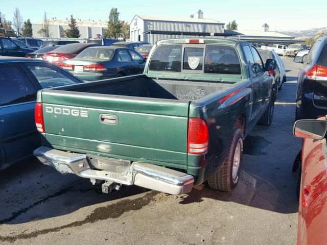 1B7GL22Y5WS599656 - 1998 DODGE DAKOTA GREEN photo 4