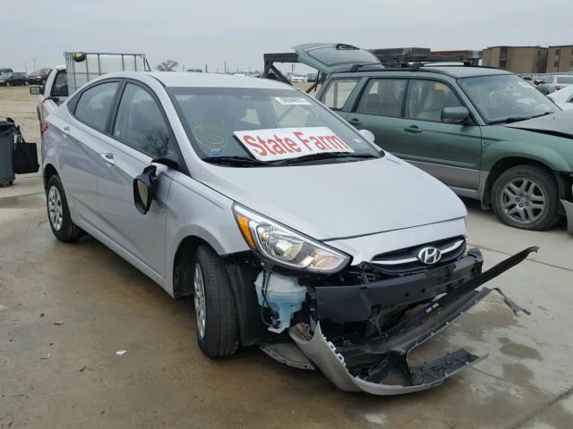 KMHCT4AE6GU017390 - 2016 HYUNDAI ACCENT SE SILVER photo 1