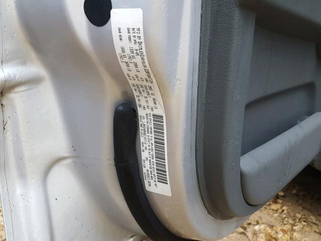 1J8HG48N96C167110 - 2006 JEEP COMMANDER SILVER photo 10