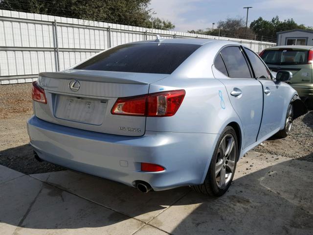 JTHBF5C29C5164791 - 2012 LEXUS IS 250 BLUE photo 4