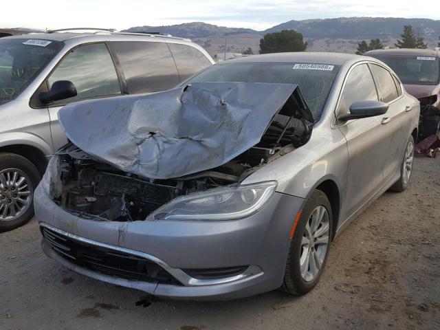 1C3CCCAB3FN702674 - 2015 CHRYSLER 200 LIMITE GRAY photo 2