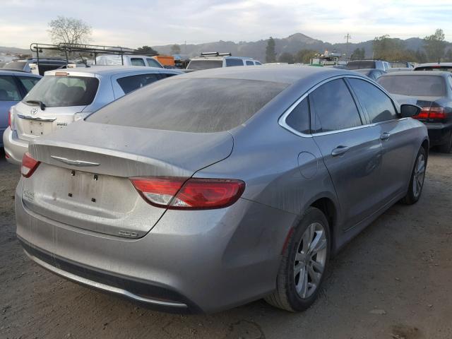 1C3CCCAB3FN702674 - 2015 CHRYSLER 200 LIMITE GRAY photo 4