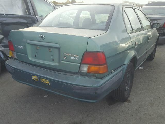 JT2BC52L6T0151362 - 1996 TOYOTA TERCEL DX GREEN photo 4