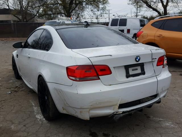 WBSWD93578PY42761 - 2008 BMW M3 WHITE photo 3