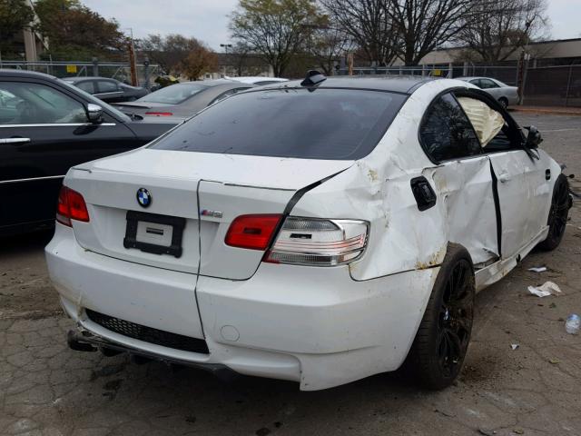 WBSWD93578PY42761 - 2008 BMW M3 WHITE photo 4