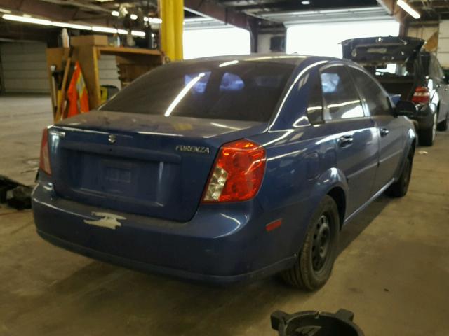 KL5JD56Z76K290560 - 2006 SUZUKI FORENZA BLUE photo 4