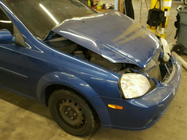 KL5JD56Z76K290560 - 2006 SUZUKI FORENZA BLUE photo 9