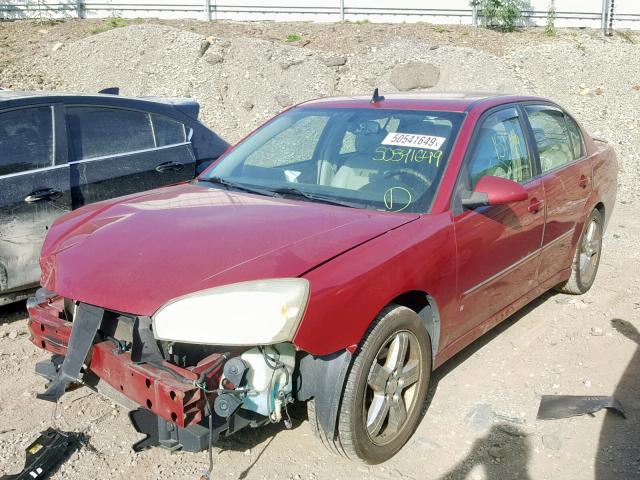 1G1ZU53846F132218 - 2006 CHEVROLET MALIBU LTZ წითელი ფოტო 2
