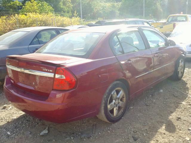 1G1ZU53846F132218 - 2006 CHEVROLET MALIBU LTZ წითელი ფოტო 4
